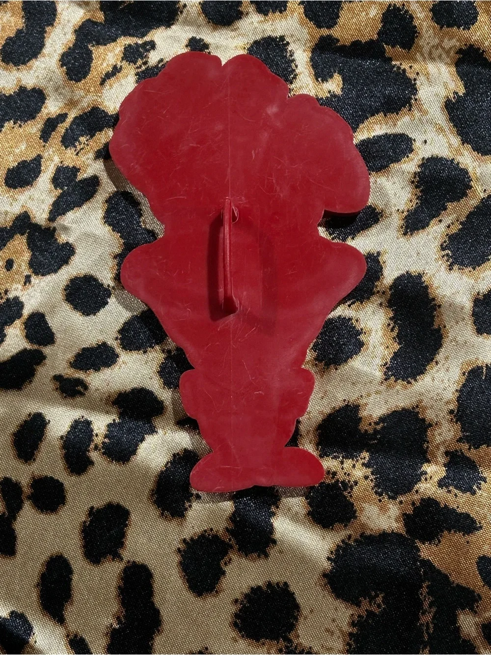 Vintage Tupperware Red Plastic Santa Claus 5 inch Cookie Cutter